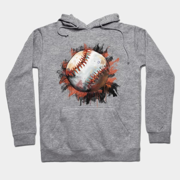 Baseball Hoodie by inkRadical